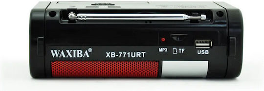 Waxiba XB-771 Φορητό Ραδιόφωνο Επαναφορτιζόμενο με USB Κόκκινο