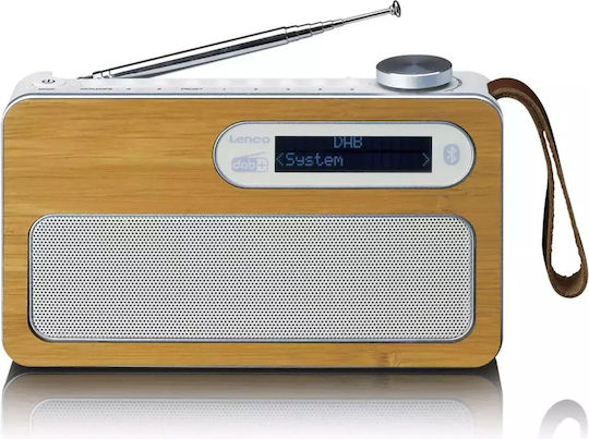 Lenco PDR-040 Bamboo DAB+ mit Bluetooth Gray
