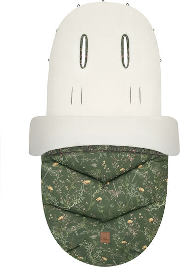 Kikka Boo Luxury Waterproof Stroller Footmuff Green with Fleece Lining 97x40cm