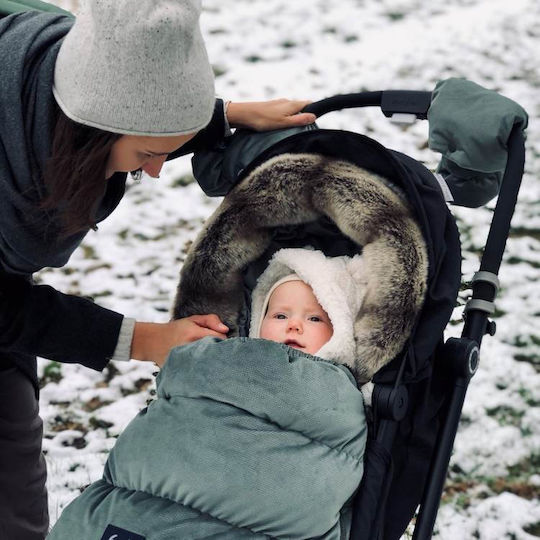 La Millou Universal Kinderwagen-Fußsack Wasserdicht Gray 110x50εκ.