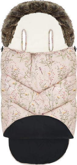 Kikka Boo Luxury Ποδόσακος Καροτσιού Μπεζ με Fleece Επένδυση 97x40εκ.
