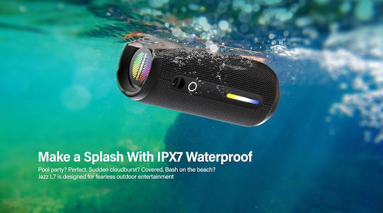 Riversong Jazz L7 Ηχείο Bluetooth 20W με Διάρκεια Μπαταρίας έως 8 ώρες Μαύρο