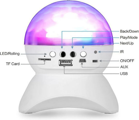 L740 Bluetooth Speaker 3W with Radio and Battery Life up to 6 hours White