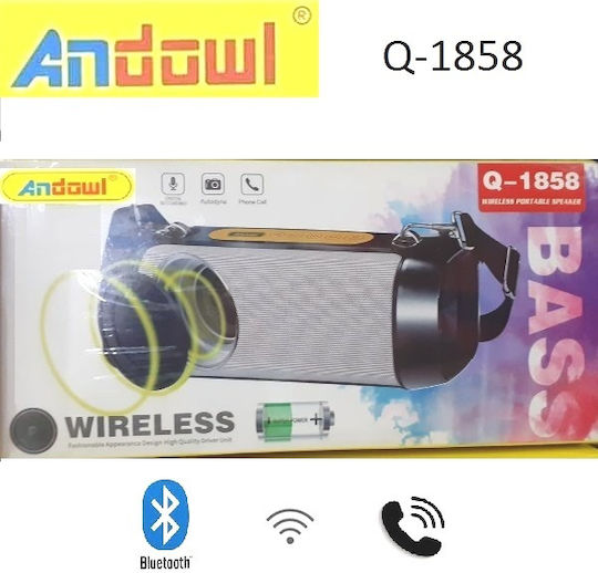 Andowl Q-1858 Ηχείο Bluetooth 3W Μπλε