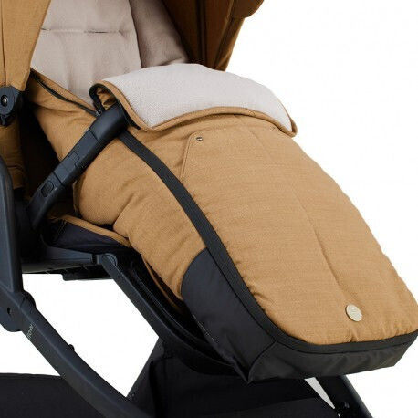 Mutsy Stroller Footmuff with Fleece Lining Brown