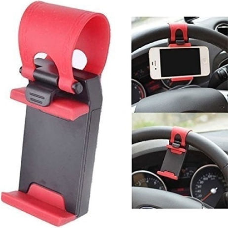 Suport Auto pentru Telefon cu cârlige reglabile Roșie