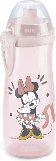 Nuk Sports Cup Disney Εκπαιδευτικό Μπιμπερό Πλαστικό Ροζ Ροζ Minnie για 24m+ 450ml