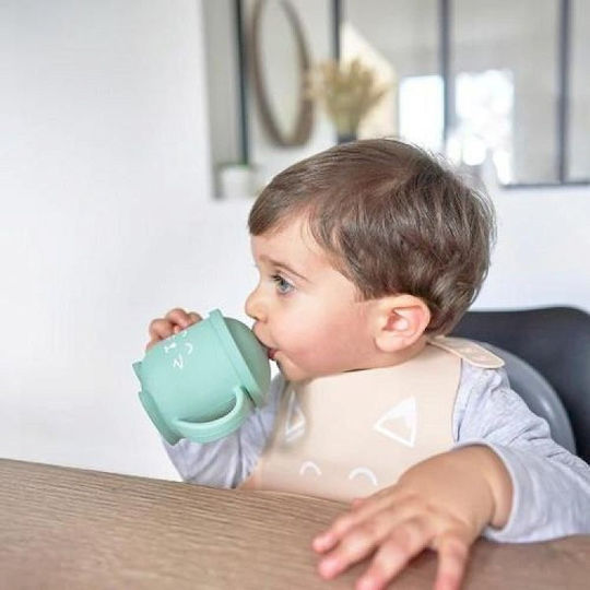 Babymoov силиконова чаша със сламка Лисица