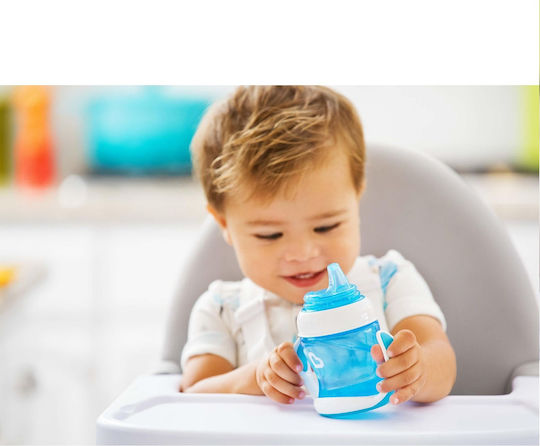 Munchkin Gentle First Cup Baby Sippy Cup Plastic with Handles Light Blue Blue for 4m+ 118ml