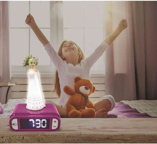 Lexibook Επιτραπέζιο Ρολόι Frozen Elsa Μωβ