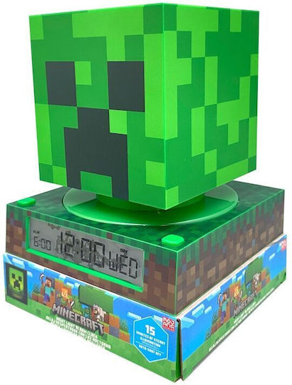 Kids Licensing Minecraft Desktop Clock Green