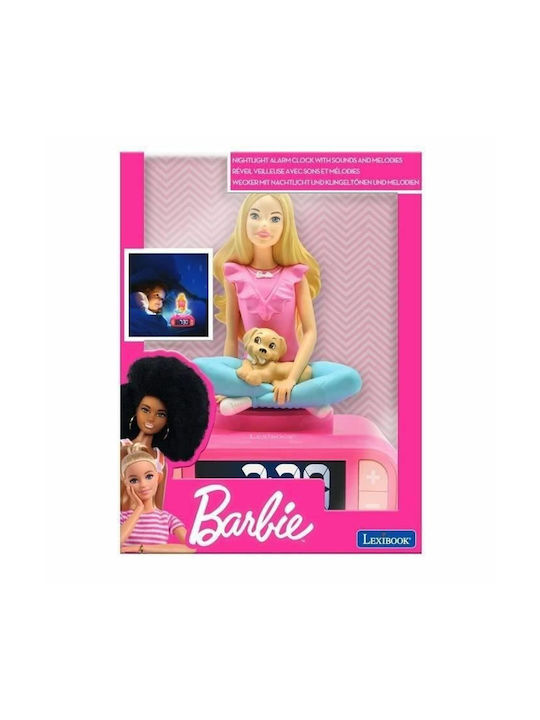 Lexibook Desktop Clock Barbie Pink