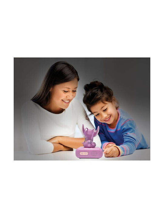 Desktop Clock Disney Stitch Angel 3D with Night Light RL800D1