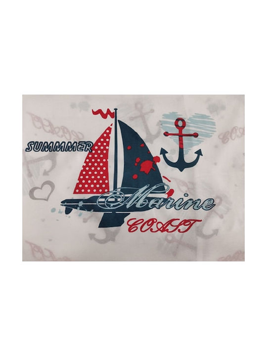 Mc Decor Kids Quilt Set Single with Pillowcase Marine Light Blue 160x240cm