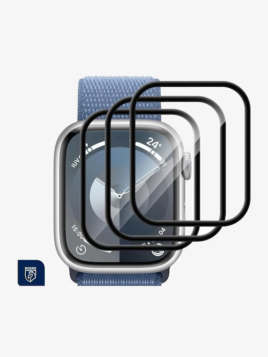 Rosso Screen Protector pentru Apple Watch 9, 8, 7 - Apple 3buc