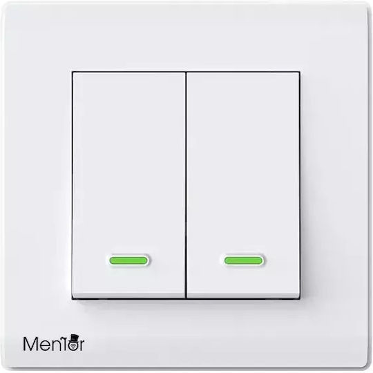 Comutator De Perete Electric Montat Pe Perete Senzor De Mișcare Wi-Fi Cu Ramă Albă