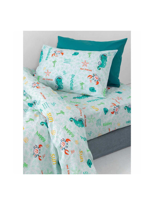 Palamaiki Set Single Cu Elastic My Kingdom 170x260cm