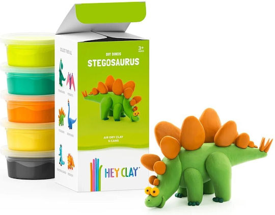 Hey Clay Dinos Stegosaurus Παιδικός Πηλός Πολύχρωμος