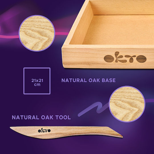 Diy Creative Wood & Craft Clay Construction Set Suculente Energie
