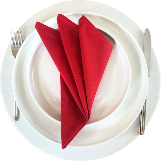 Kotonia Home Lenjerie de restaurant Roșu 45x45cm 10buc