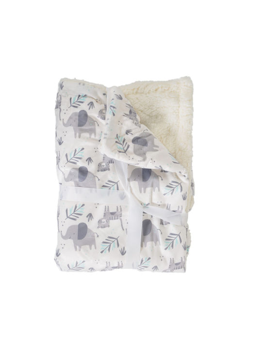 Cangaroo Blanket Nursery Swaddling Blankets Fleece Gray dark grey 75x105cm