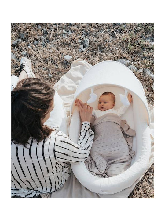 Bamboom Pătură Pepinieră Swaddling pături Tricotat Gri 75x100cm