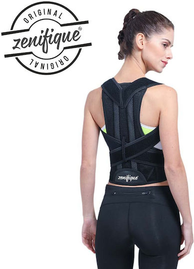 Zenifique Long Adjustable Back Splint 37cm Black ZEN-148_3XL