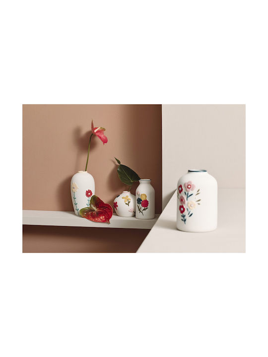 Bizzotto Decorative Vase White 14.5x15.8cm
