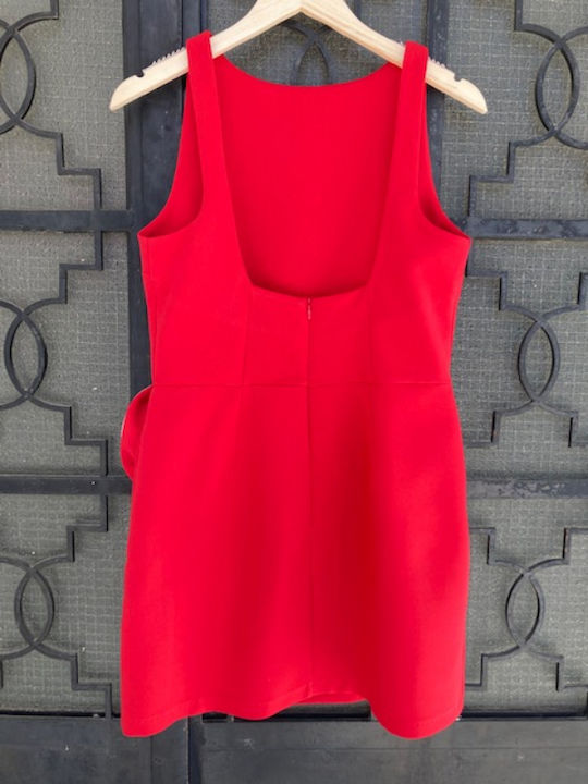 Maxi Evening Dress Rose Red