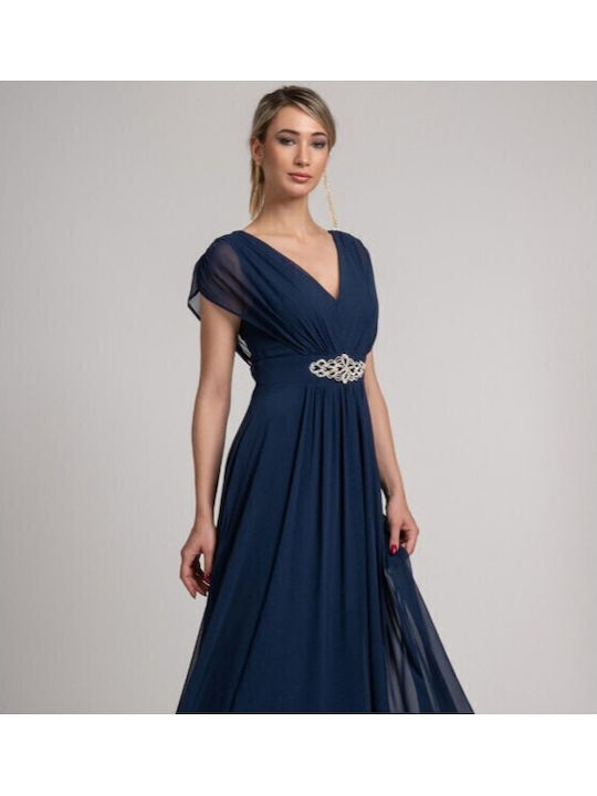 Maxi Dress for Wedding / Baptism Blue Navy