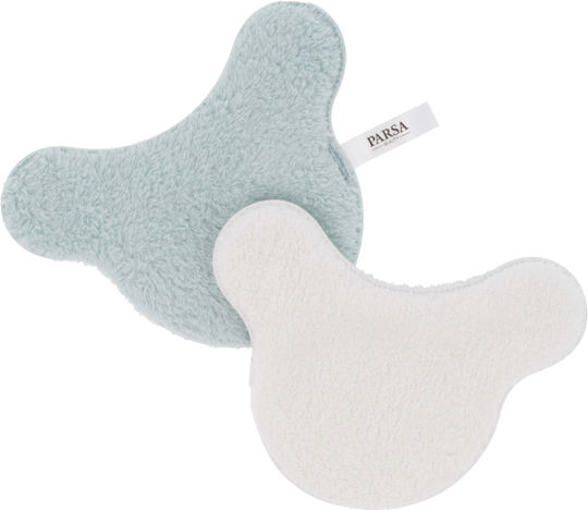 Parsa Kids Koala Microfibre Face Cleansing Cloths Green Orange 2 Pieces