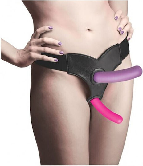 Strap U Triple Peg 28x Vibrator Silicone Dildo Set Fernbedienung