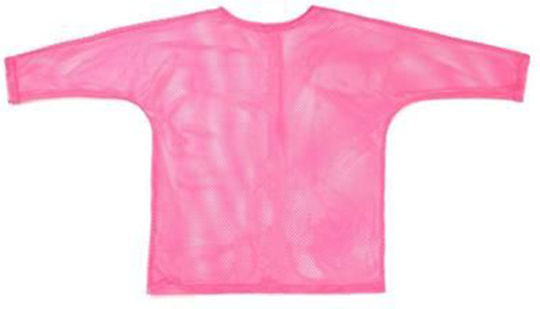 Long Sleeved Pink Mesh Top