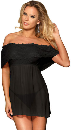 Subblime Short Dress Thong Black