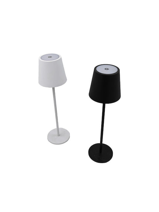 Klikareto Metall Tischlampe LED mit Schwarz Schirm und Basis