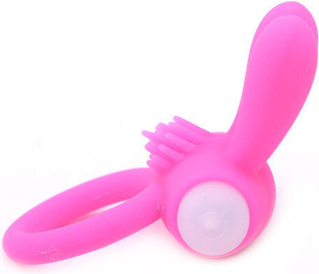Silicone Pink Rabbit Vibrating Cock Ring