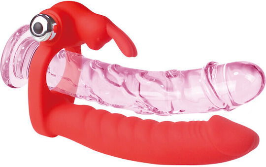 penisring mit dildo Vibrations Penisring Dildo Doppelter Genuss Schwarze Farbe