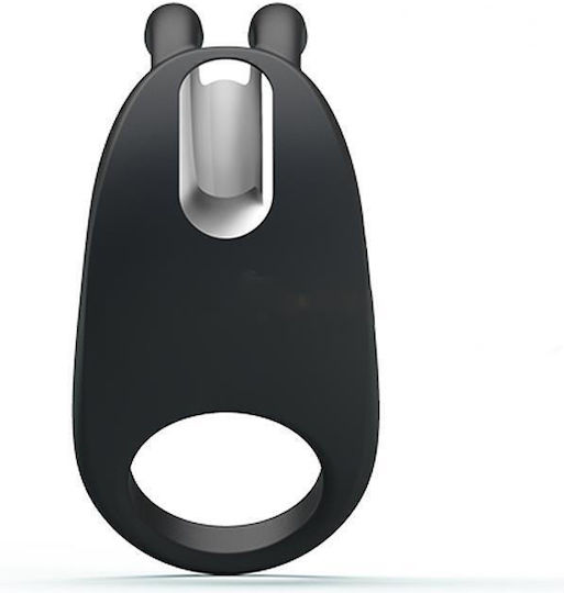 Latetobed Hophop Vibrierendes USB Silikon Penisring Schwarz
