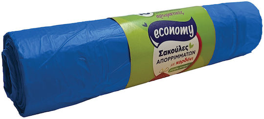 Etplast Trash Bags with Drawstring Aromatic Economy Giga Pre-cut Blue Pack of 500 70x95cm