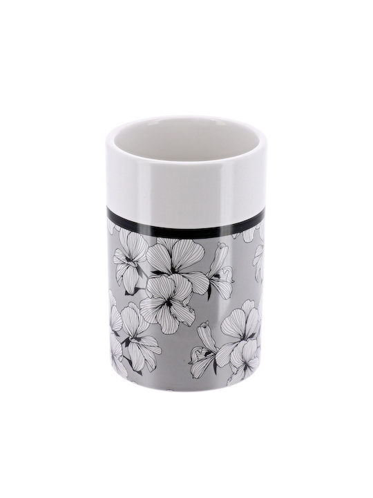 Cup Holder Ceramic Gray