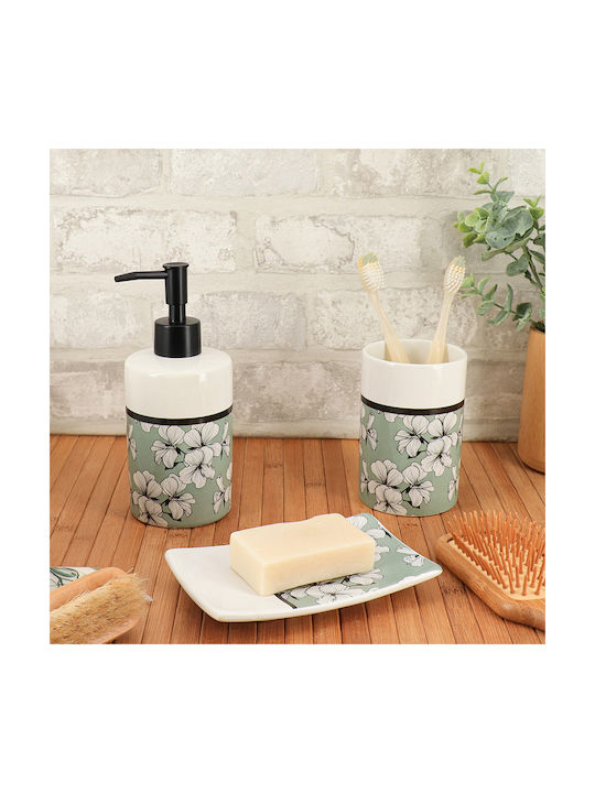 Cup Holder Ceramic Green