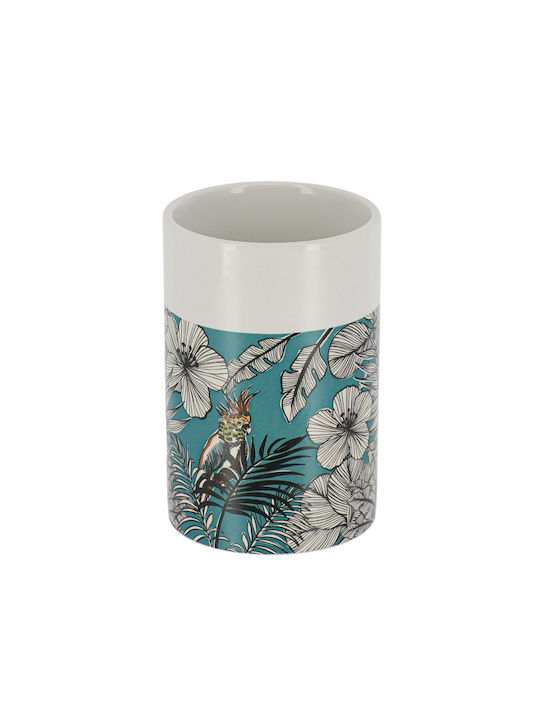 Cup Holder Ceramic Blue