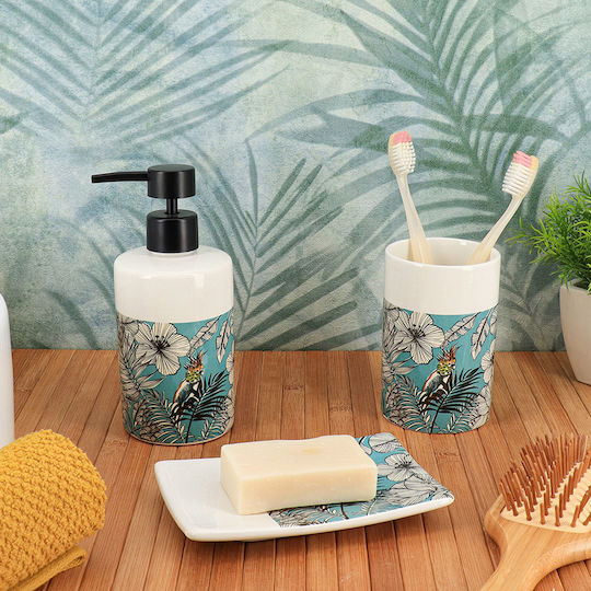 Cup Holder Ceramic Blue