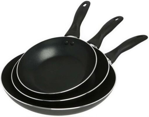 SpitiBazaar Set De Tigăi Din Aluminiu 3 Piese SpitiBazaar Set De Tigăi Din Aluminiu 3 Piese