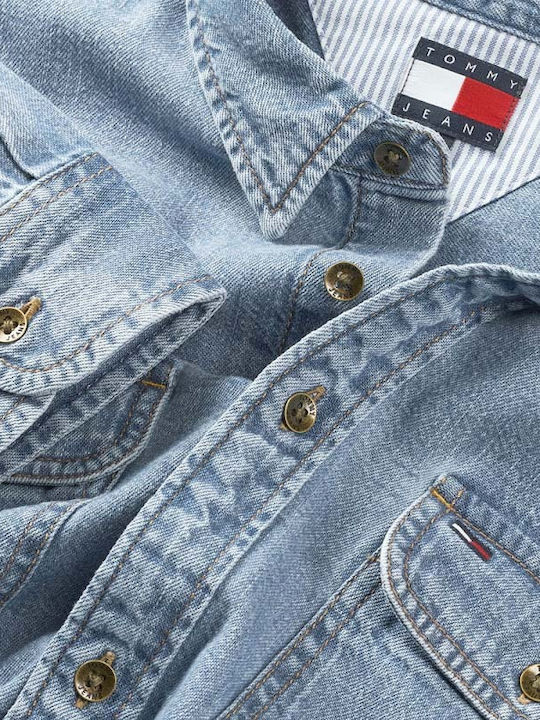 Tommy Hilfiger Τζιν Πουκάμισο Μπλε