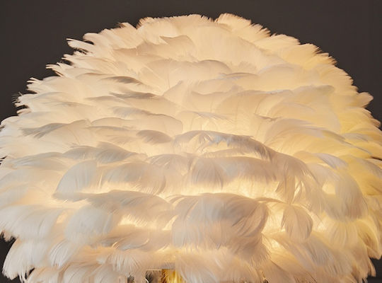 Dekorative Lampe mit Fassung für E27 Lampe Gold