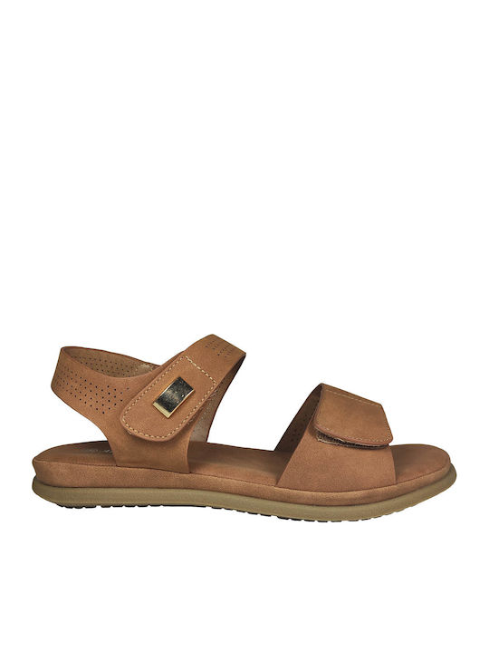 Women's Flat Sandals Anatomic in Brown Color