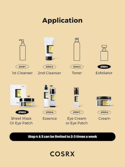 Cosrx Advanced Snail Radiance Dual Ενυδατικό & Αντιγηραντικό Essence Προσώπου με Έκκριμα Σαλιγκαριού & Νιασιναμίδη για Λάμψη 80ml