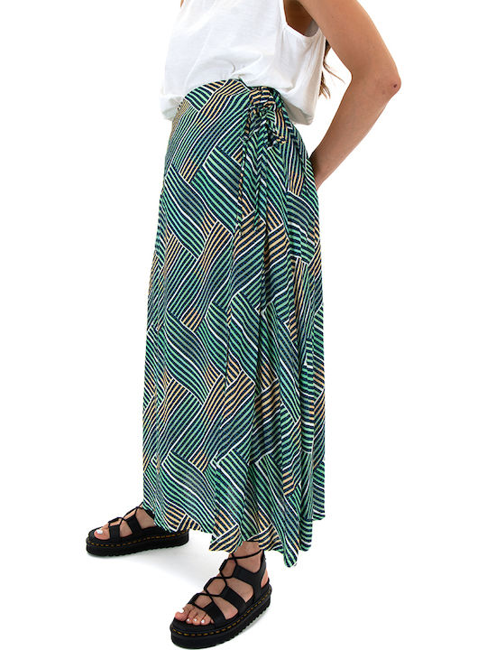 Midi Skirt Yellow, Blue, Green