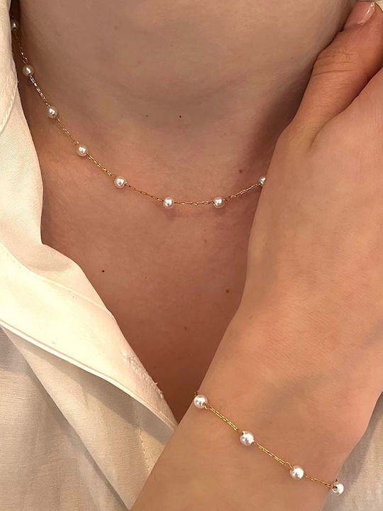 Aurore Chain Gold 4mm Stainless Steel Necklace 316l 45 Cm